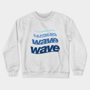 Blue Wave Crewneck Sweatshirt